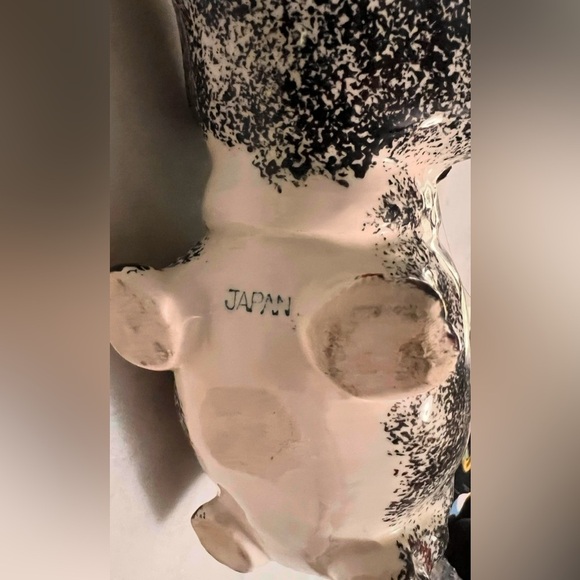 Rare Midcentury Modern Ceramic Pottery Hippopotamus Planter Made In Japan MCM - Picture 7 of 9